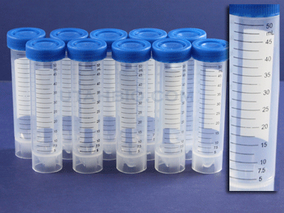 50 mL Poly Centrifuge Tubes Without Integrated Stands